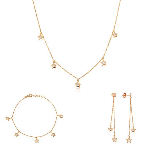 Yıldız Figürlü Gümüş Set