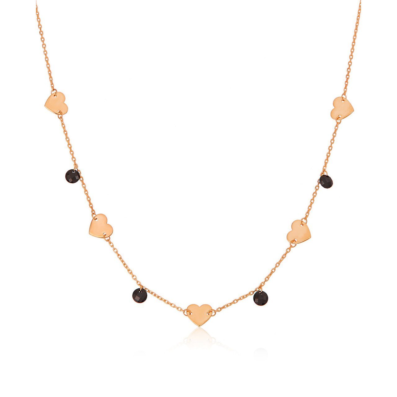 Kalp Detaylı Gümüş Kolye