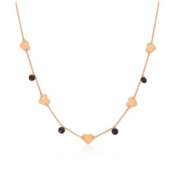 Kalp Detaylı Gümüş Kolye