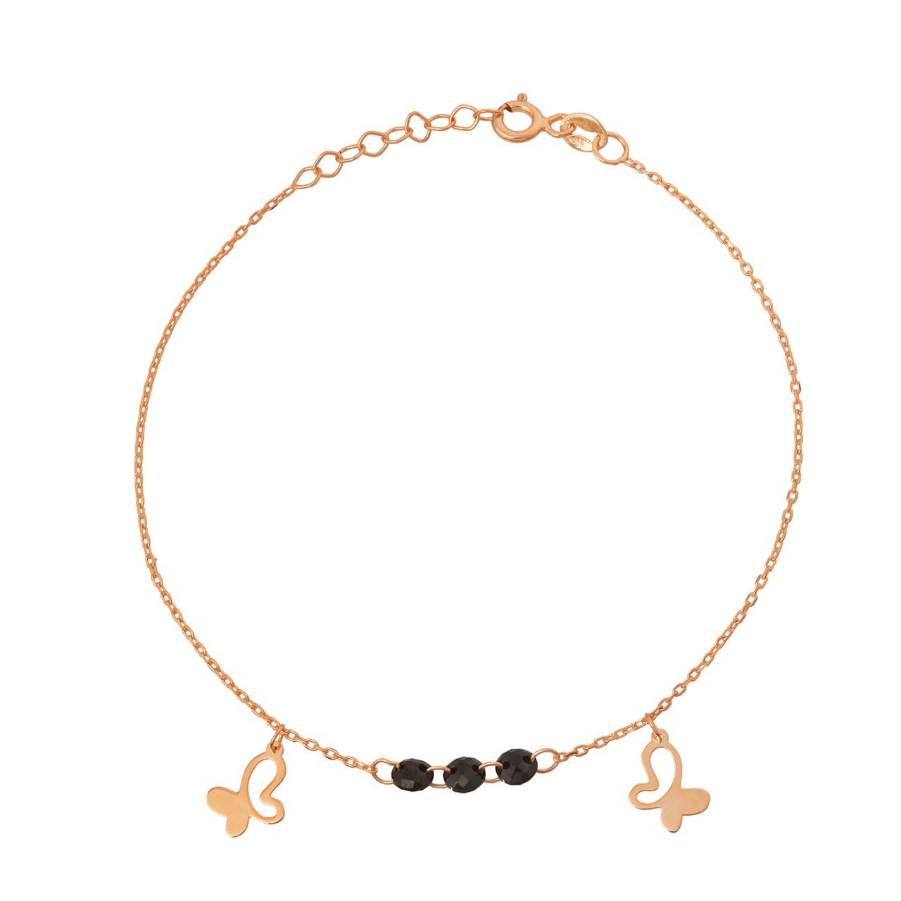 Kelebek Detaylı Gümüş Bileklik