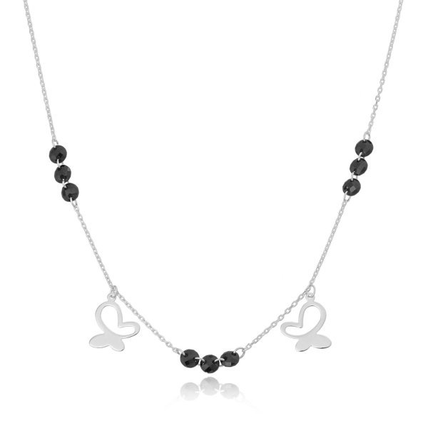 Kelebek Detaylı Gümüş Set