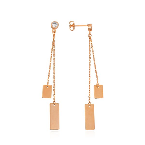 Dikdörtgen Detay Gümüş Set