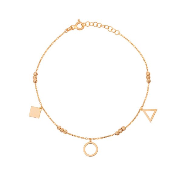 Geometrik Figürlü Gümüş Bileklik