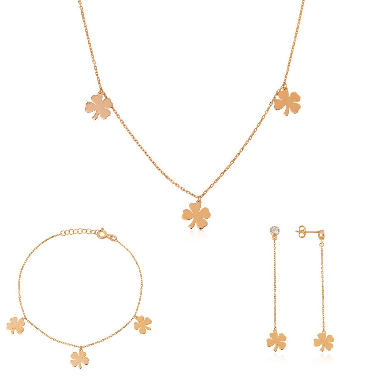 Yoncalı Rose Kaplama Set