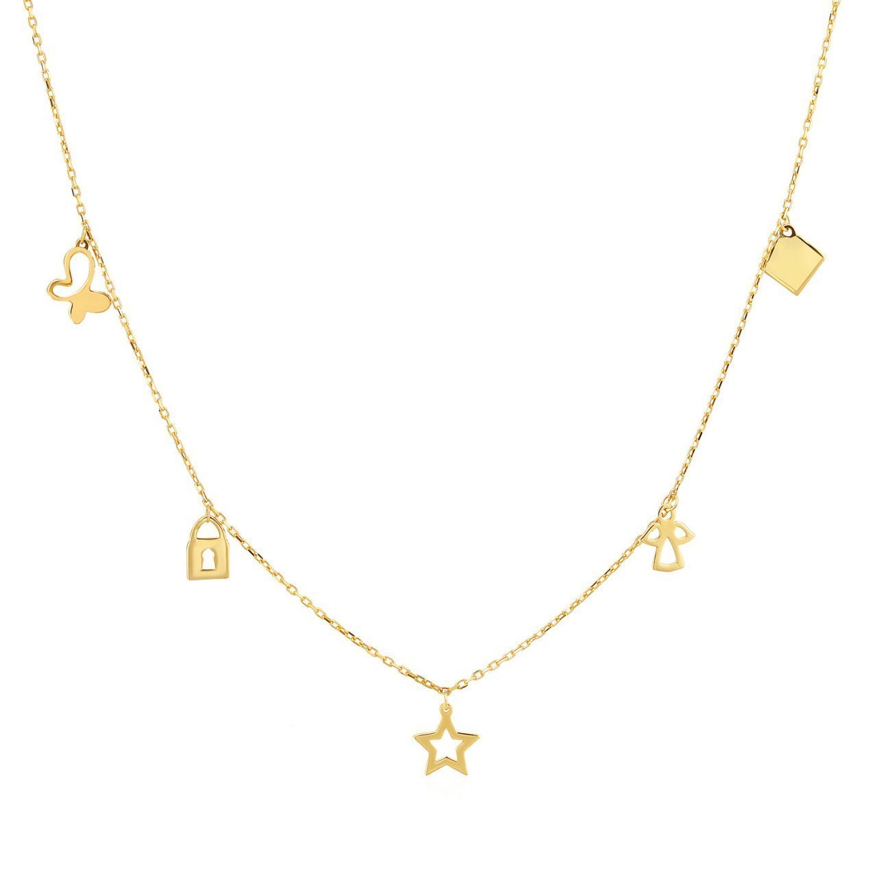 Hafif Model Gümüş Kolye