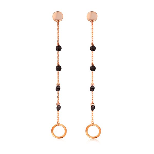 Halka Detaylı Gümüş Küpe