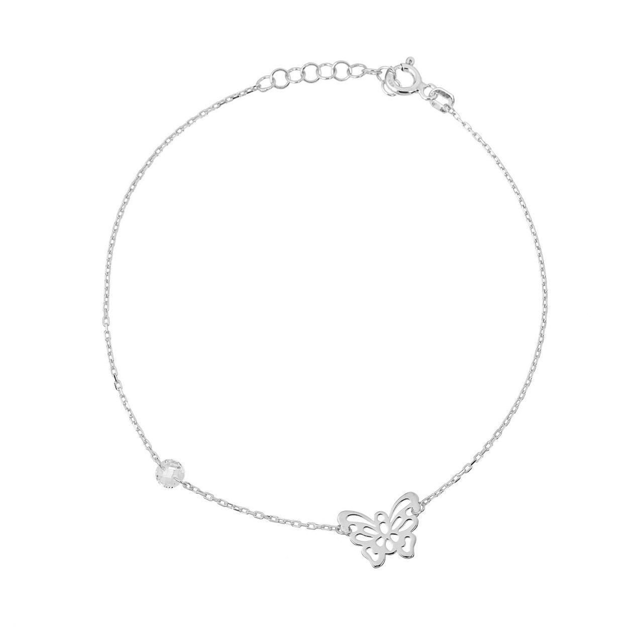 Kelebek Figürlü Gümüş Bileklik