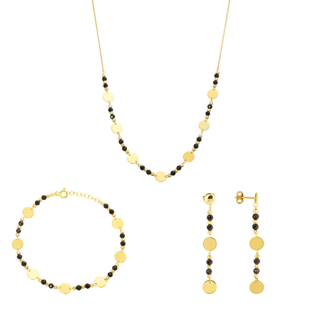 Pul Detaylı Gümüş Set