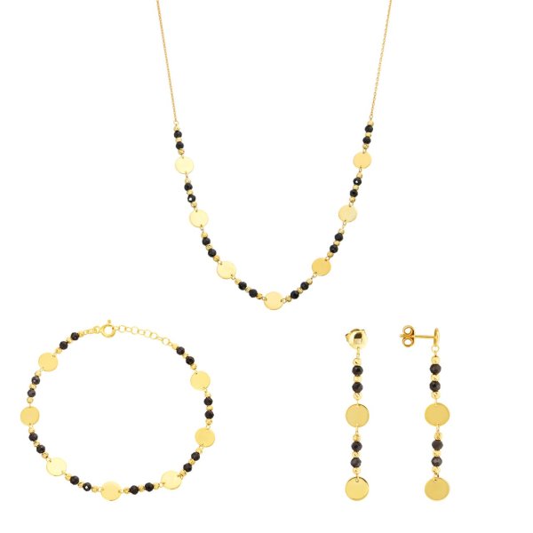 Pul Detaylı Gümüş Set