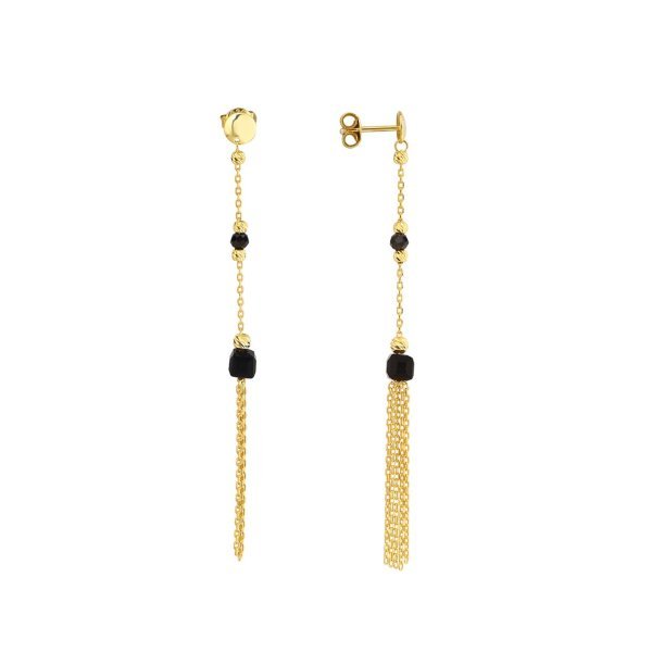 Siyah Oniks Taşlı Gümüş Set