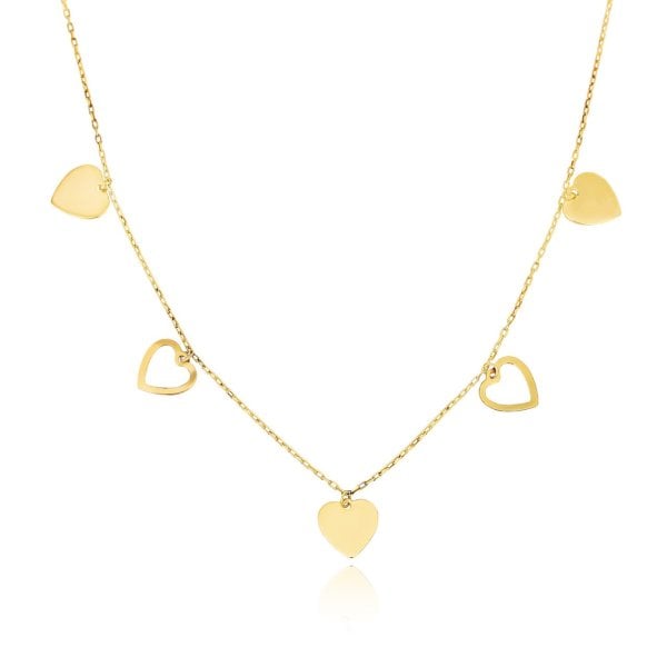 Kalpli Gümüş Kolye