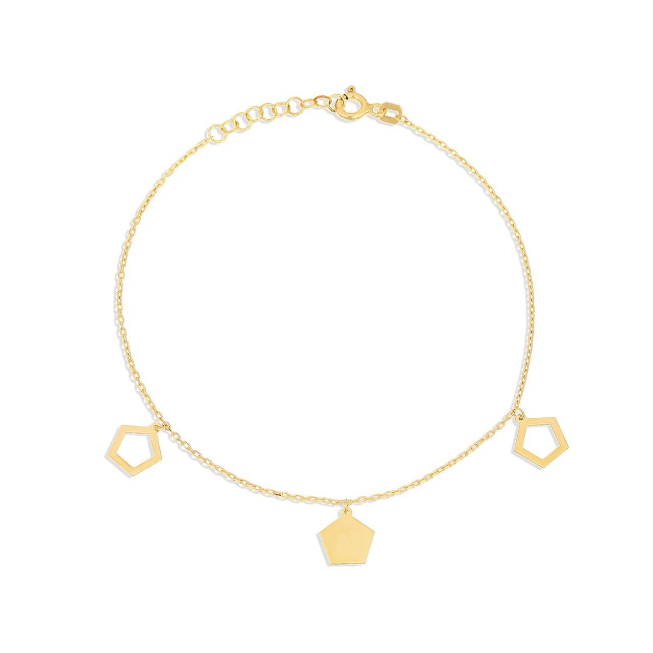 Baklava Figürlü Gümüş Bileklik