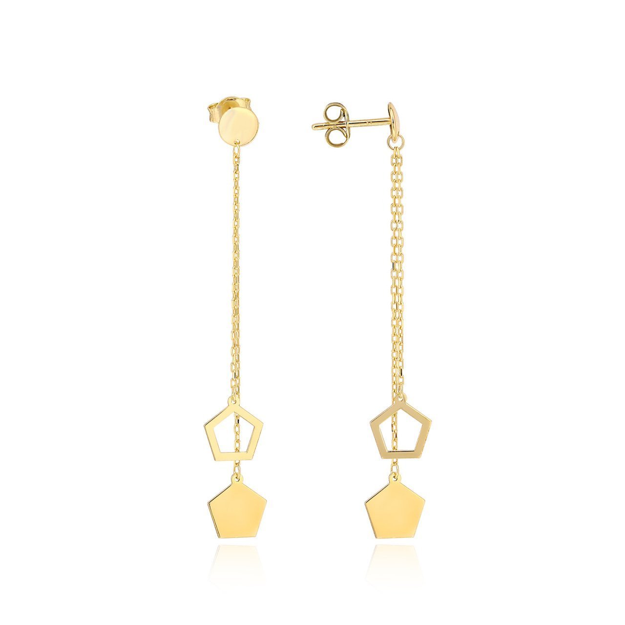 Baklava Figürlü Gümüş Küpe