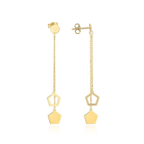 Baklava Figürlü Gümüş Küpe