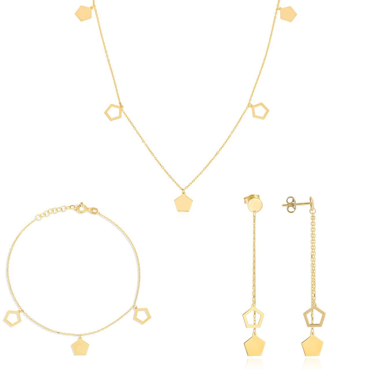 Baklava Figürlü Gümüş Set