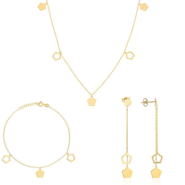 Baklava Figürlü Gümüş Set