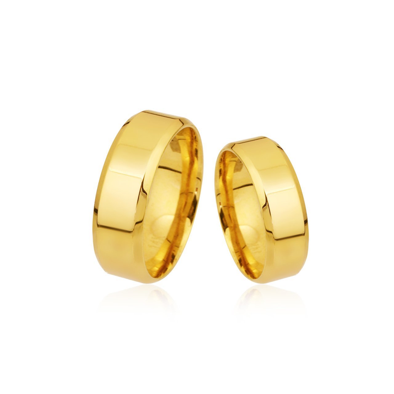 Kibrit Çöpü Modeli 7 mm.  Çift Alyans